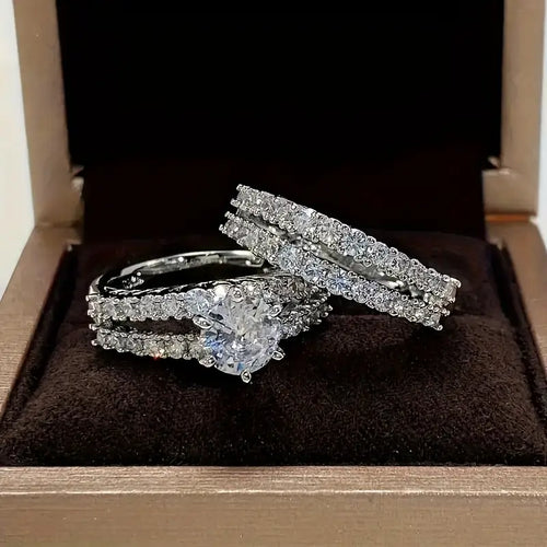 Eternal Radiance ringenset | witgoudkleurig