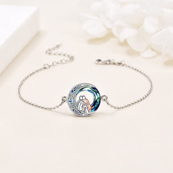 Sterling zilveren verstelbare bedelarmband met hondje