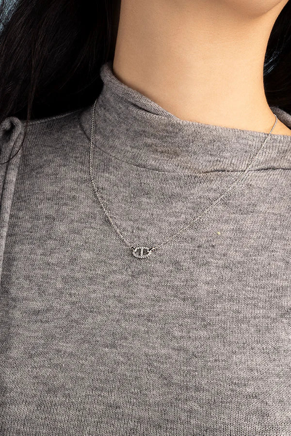 Isla Marina ketting | witgoudkleurig