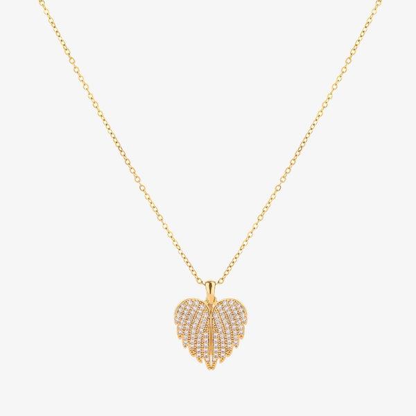 Engelenvleugels ketting | goudkleurig