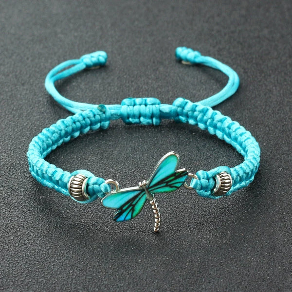 Libelle handgeweven armband