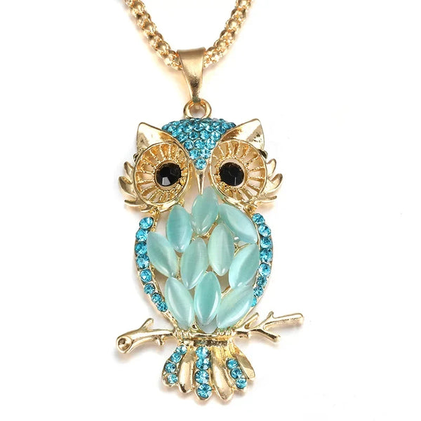 Goudkleurige uilenketting