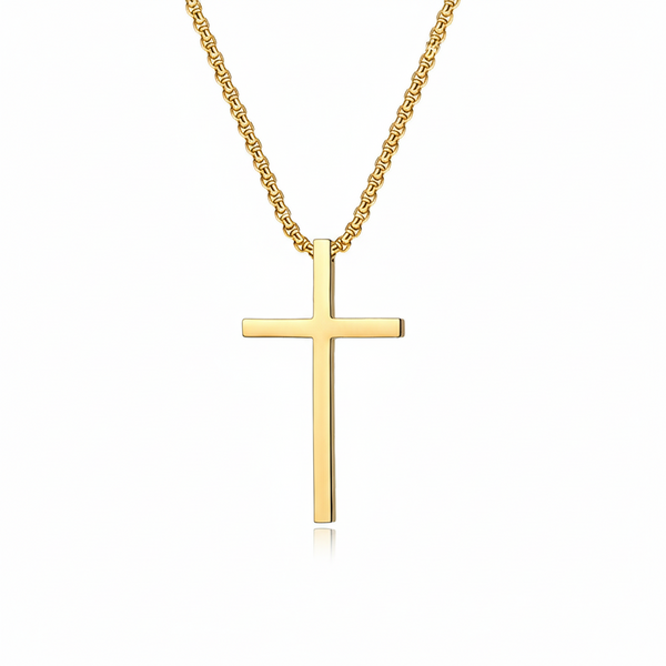 Ketting met kruishanger | goudkleurig