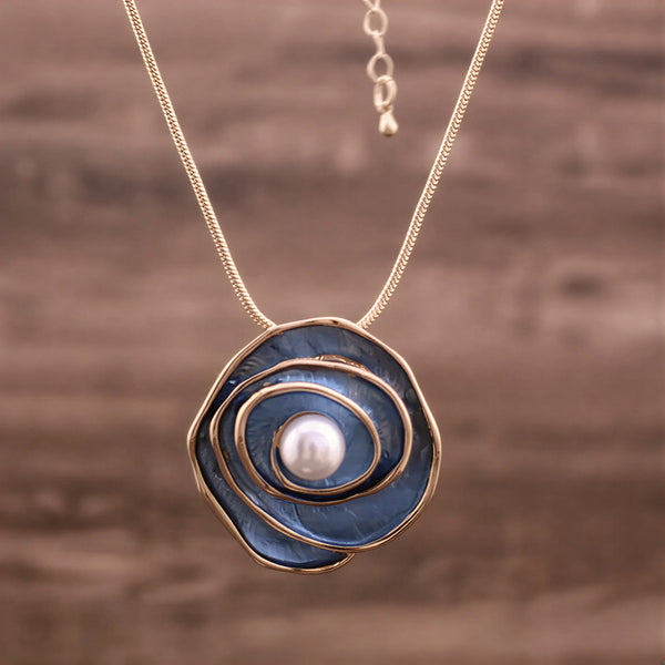Blauwe parelketting Blue Beauty