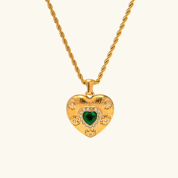 Caelus goudkleurige hartketting
