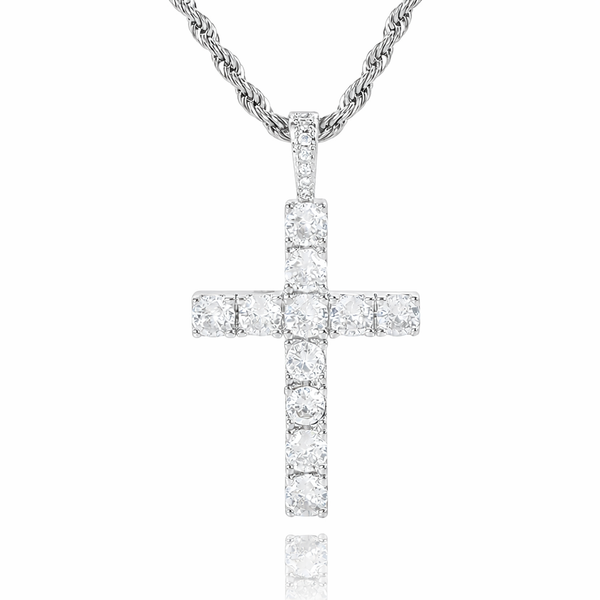 Kruisketting | witgoudkleurig