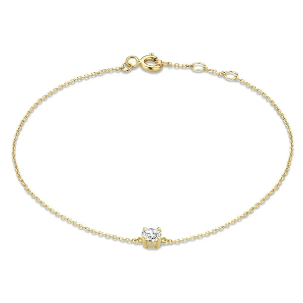 Cléa moissanite armband | goudkleurig