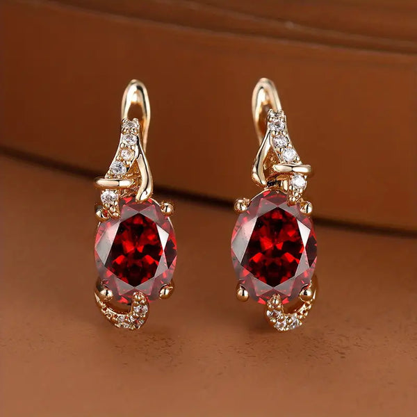 Crimson Twilight hangoorbellen | goudkleurig