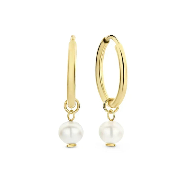 Delia Crest oorbellen | goudkleurig