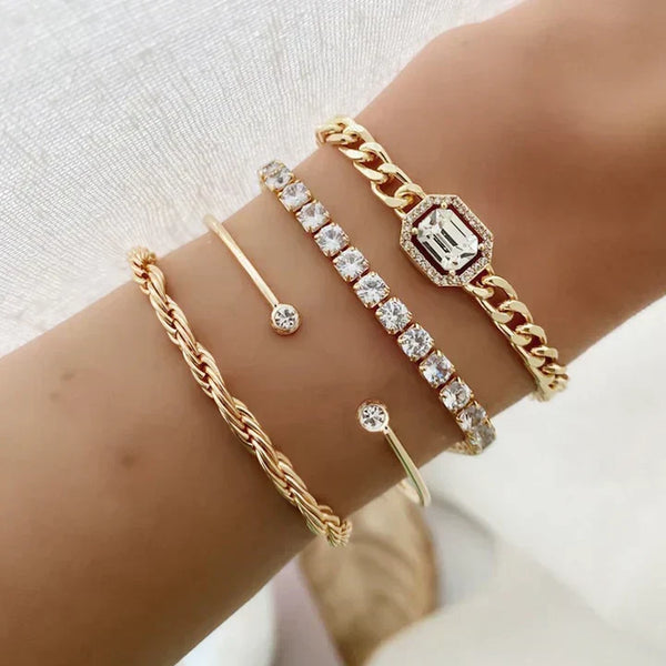 Domitia Calvina armbandenset | goudkleurig
