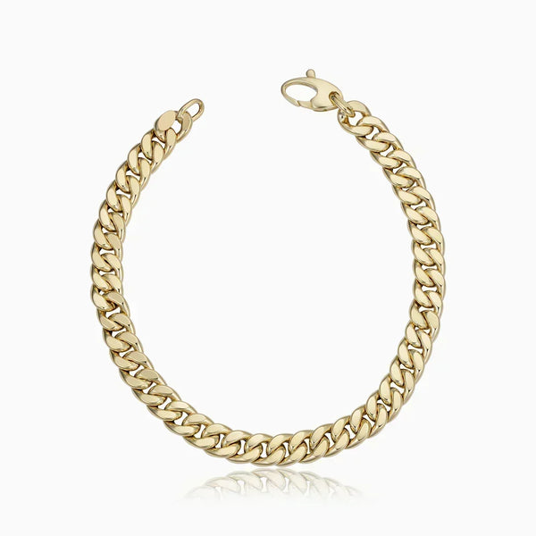 Estate Cuban armband | goudkleurig