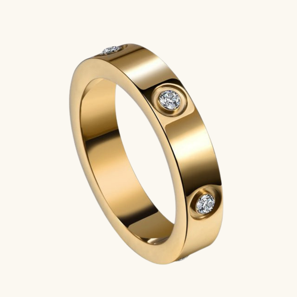 Eternity ring goudkleurig