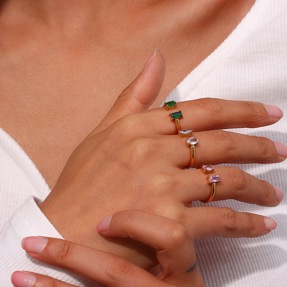 Fedilia ring met edelsteen