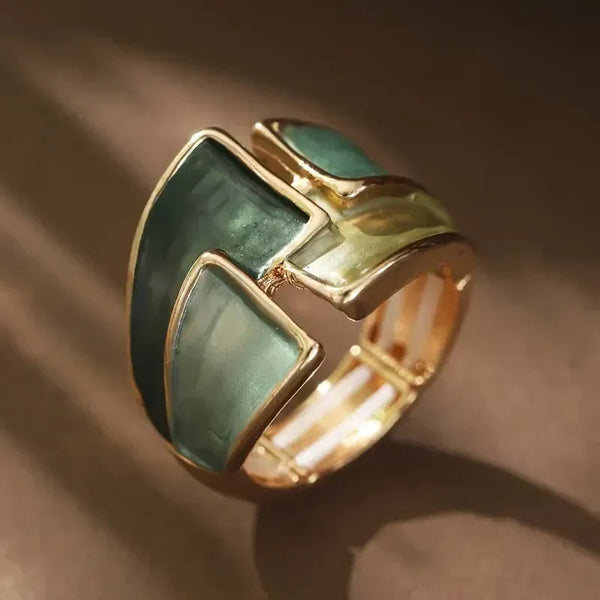 Golden Leafshine ring | goudkleurig
