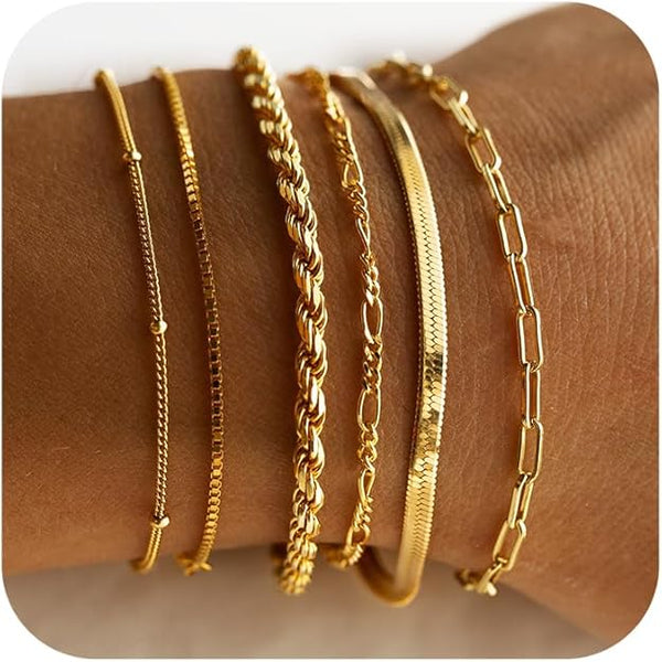 Isabella Vernetta armbandenset | goudkleurig