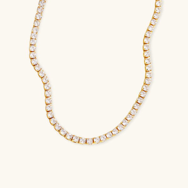 Isolde tennisketting met diamantlook