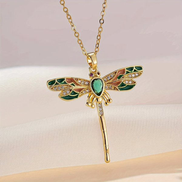 Dansende libelle-ketting Golden Dreams