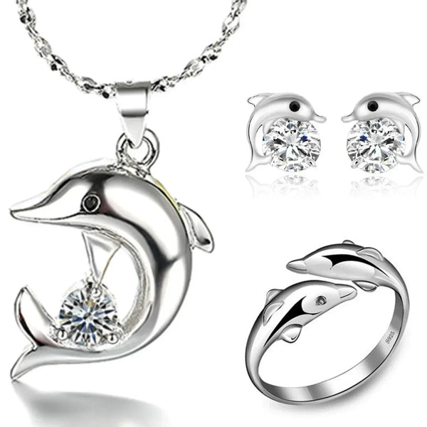 Sterling zilveren dolfijnen sieradencollectie