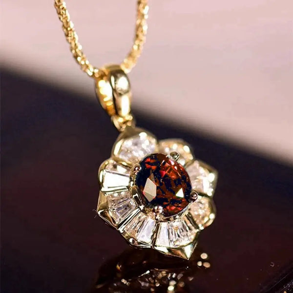Kavella Solcrimson ketting | goudkleurig