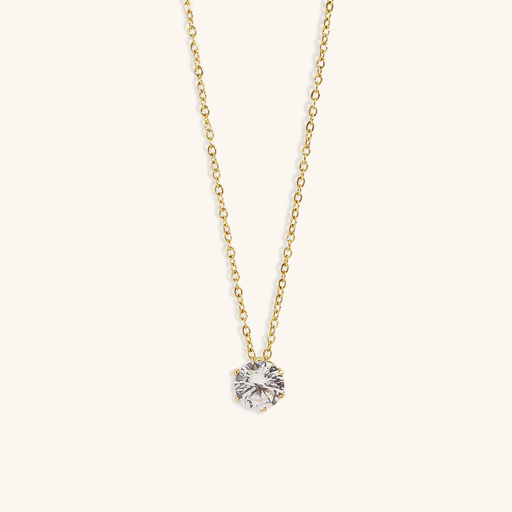 Kyla goudkleurige solitairketting