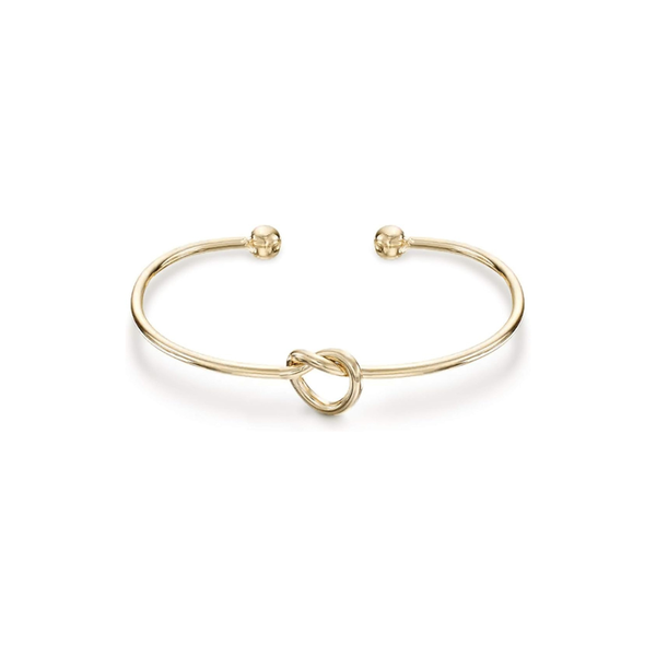 Love knot infinity armband | goudkleurig