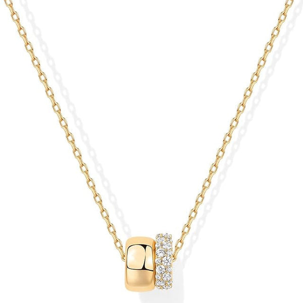Lumi duo ketting | goudkleurig