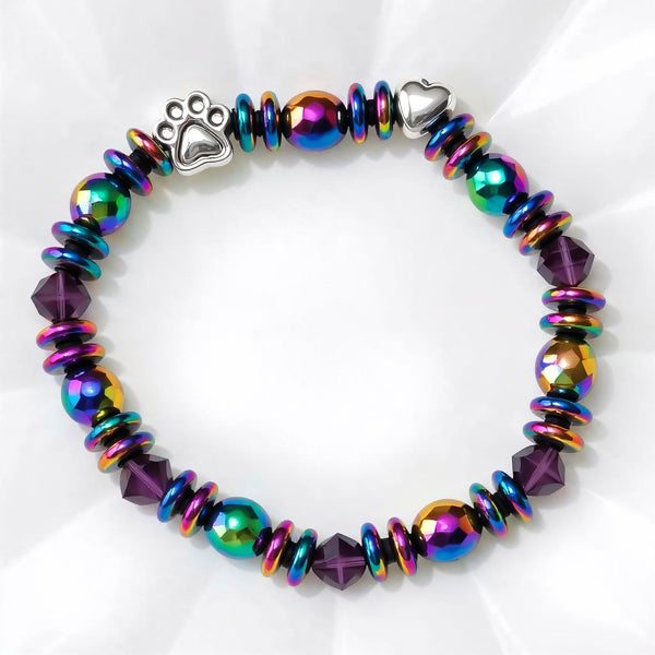Magnetische armband met pootjesbedel