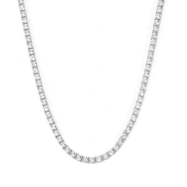 Tennisketting | witgoudkleurig