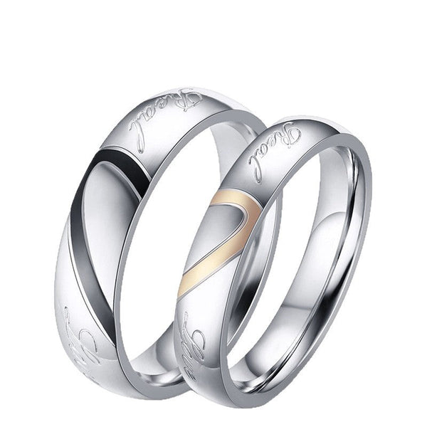 Eternal Couple ring | witgoudkleurig