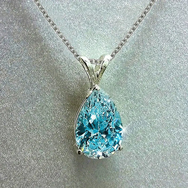 Ocean's Tear ketting | witgoudkleurig