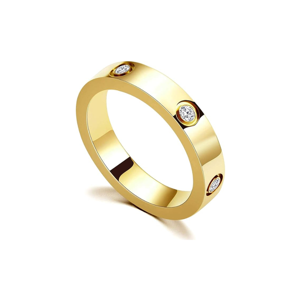 Promise ring | goudkleurig