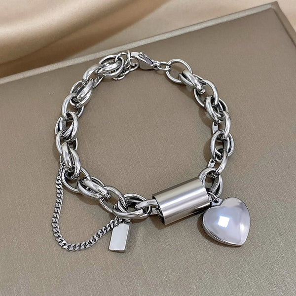 Heartened grove armband | witgoudkleurig
