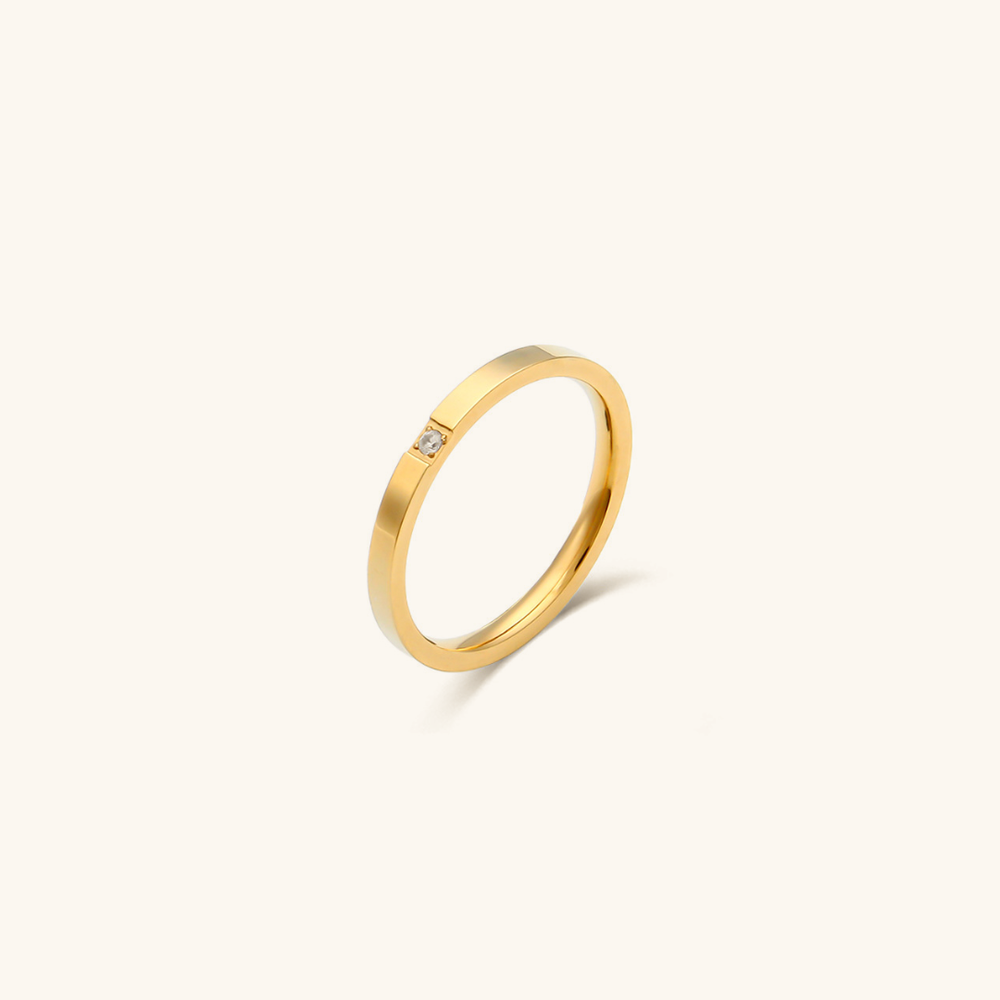 Sage goudkleurige ring