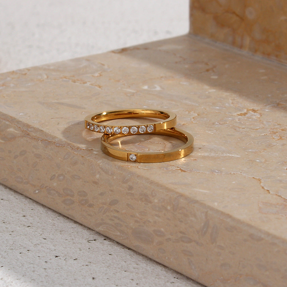 Sage goudkleurige ring