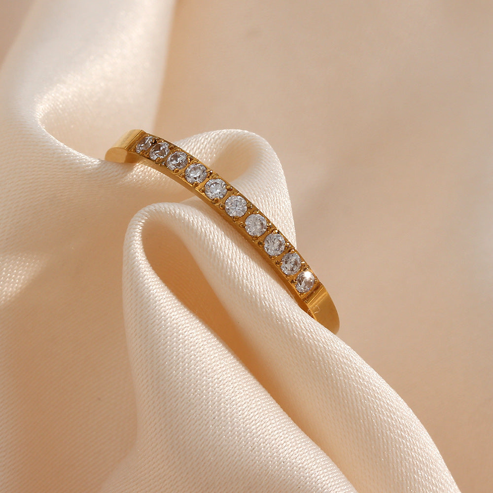 Sage goudkleurige ring