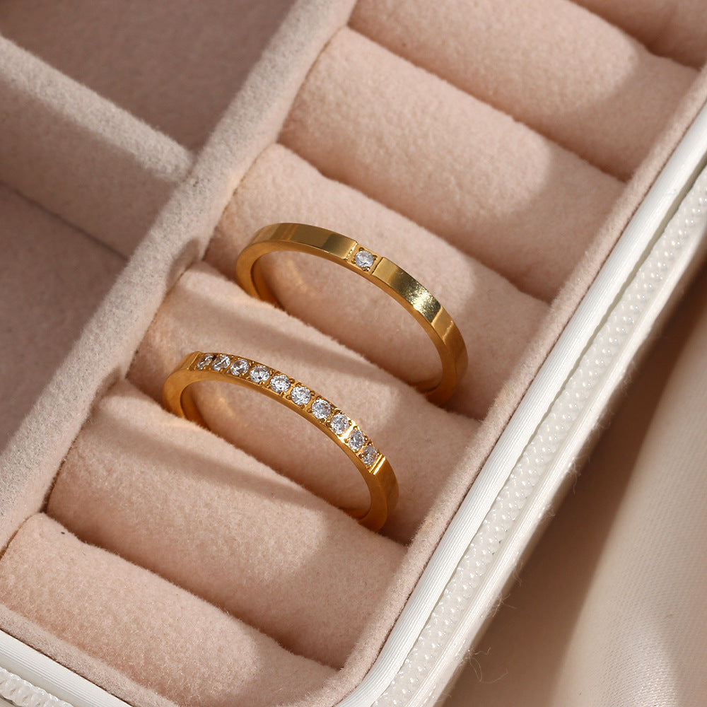 Sage goudkleurige ring