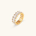 Sanna ring met diamantlook steentjes