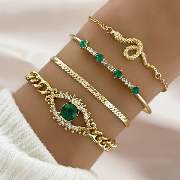 Serpina Veyra armbandenset | goudkleurig