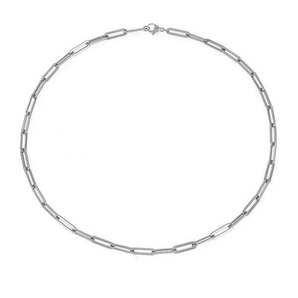 Archen elegante schakelketting | witgoudkleurig