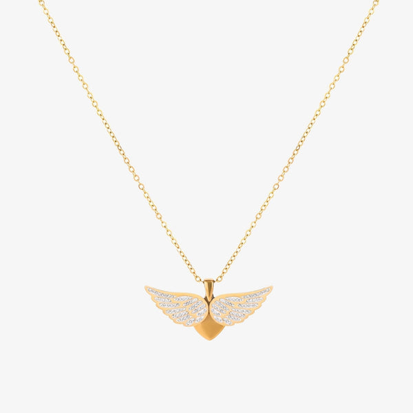 Soaring Angel Wings ketting | goudkleurig