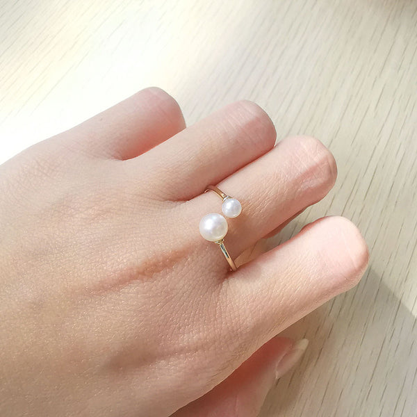 Verfijnde ring met zoetwaterparel