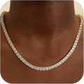 Tennisketting | goudkleurig