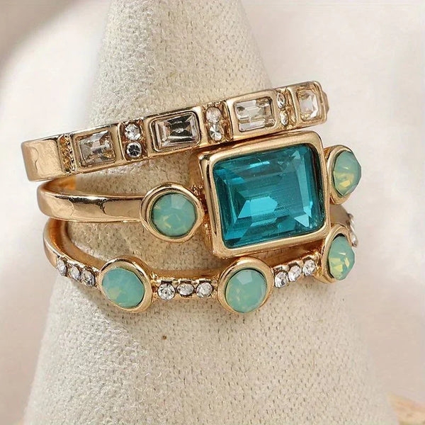 Timeless Azure ringenset | goudkleurig