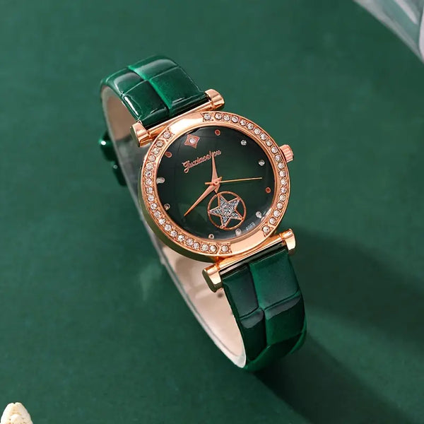 Verdantra Timecourt sieradenset | goudkleurig