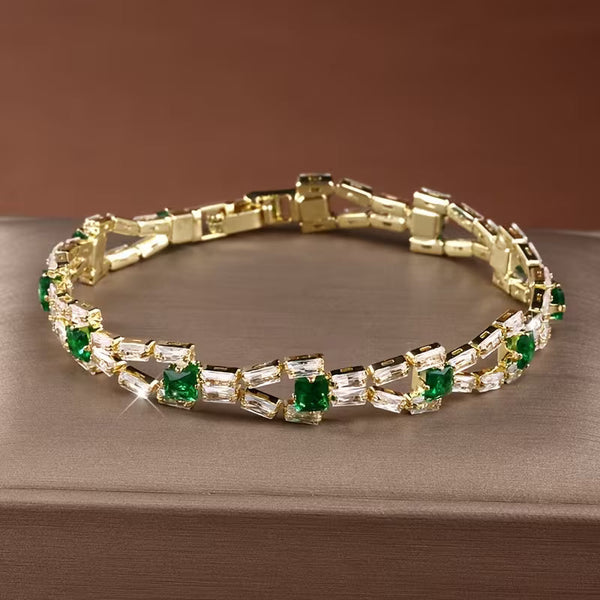 Verde Link tennisarmband | goudkleurig