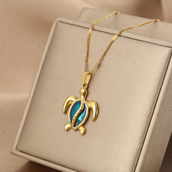 Ocean Dreams ketting met blauwe schildpad