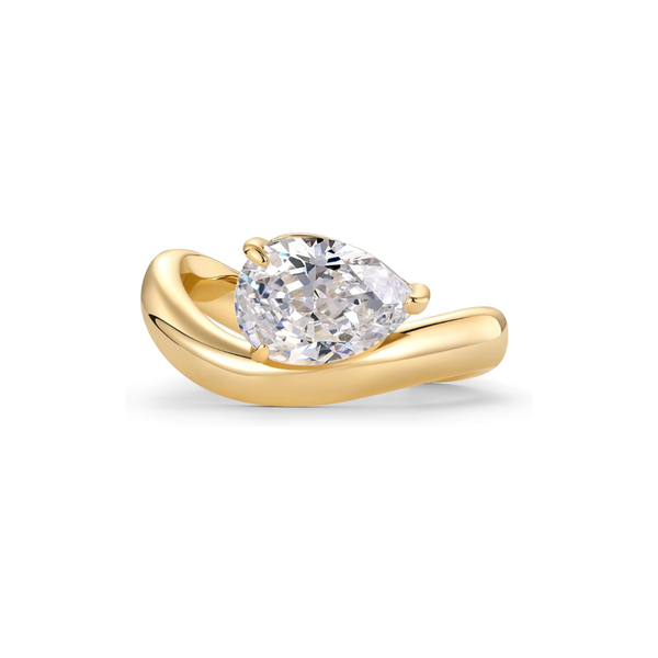Golvende belofte-ring | goudkleurig
