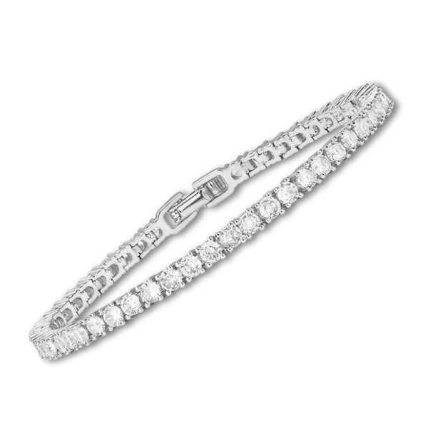 Tennisarmband | witgoudkleurig