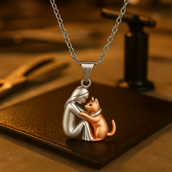Ketting met kattenknuffelhanger