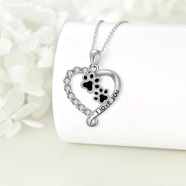 Pootjesketting met hartvormige hanger